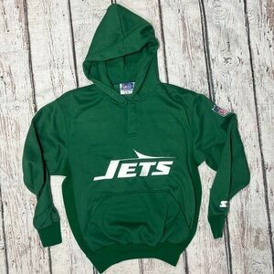 Vintage 80s New York Jets NFL Football Starter Hoodie Starter 1980s Sweatshirt